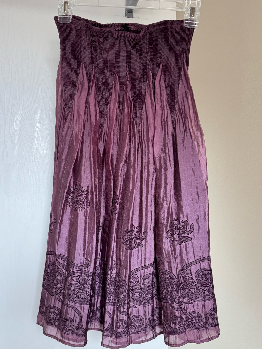 Lapis strapless convertible dress/skirt - purple